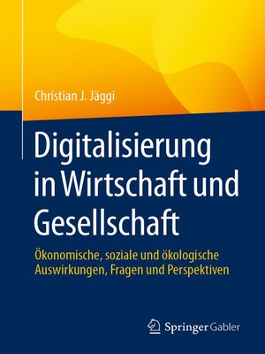 cover image of Digitalisierung in Wirtschaft und Gesellschaft